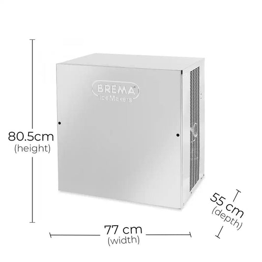 Brema VM500 Fast Ice cube Maker 200 kg/24 hr 1600 W, 77 X 55 X 80.5 cm - HorecaStore