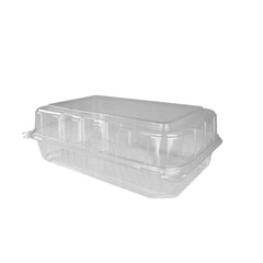 Hotpack Clear Rectangular Cookies / Biscuit Tray, 250 PCs