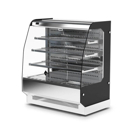 Lava Inox Open Display Chiller with 3 Shelves, 750 W, 100 x 74 x 138 cm