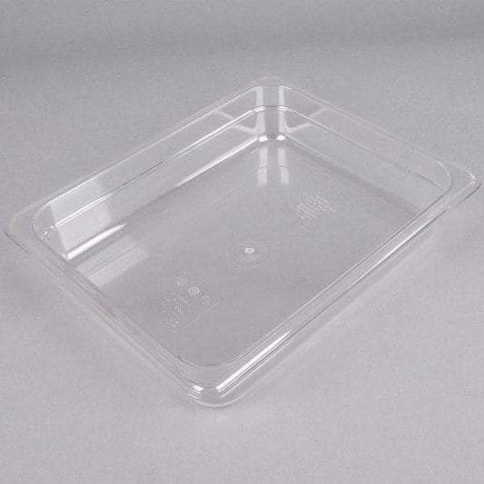 Cambro Camwear 22CW135 Polycarbonate GN 1/2 Food Pan Clear Deep 6.5cm   6/Case