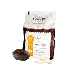 ChocConcept Buttons White Bruges 30% 1 x 10 Kgs