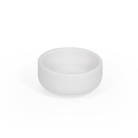 Furtino England Delta 6.5cm/2.5" White Porcelain Butter Block - HorecaStore