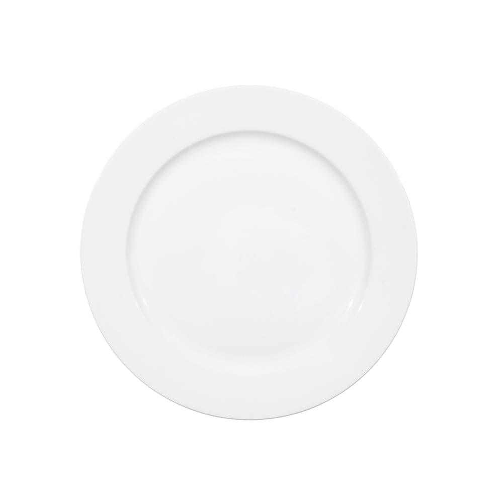 Furtino England Delta 32cm/12.5" White Porcelain Service Chop Plate - HorecaStore