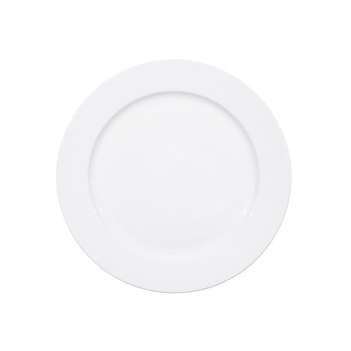 Furtino England Delta 32cm/12.5" White Porcelain Service Chop Plate - HorecaStore