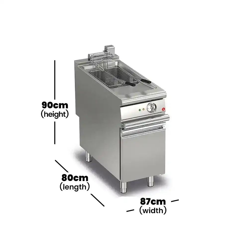 Baron Q90FRI/E415 Large Deep Electric Fryer With 1 Basket 15 Liter, Power 13 kW 3 Phase - HorecaStore