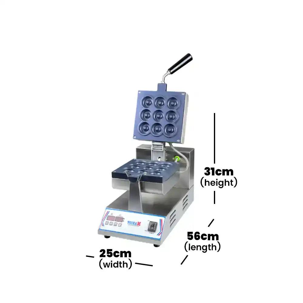 ths rwf 9d rotary donut maker with digital control 1 5 kw 25 x 56 x 31 cm