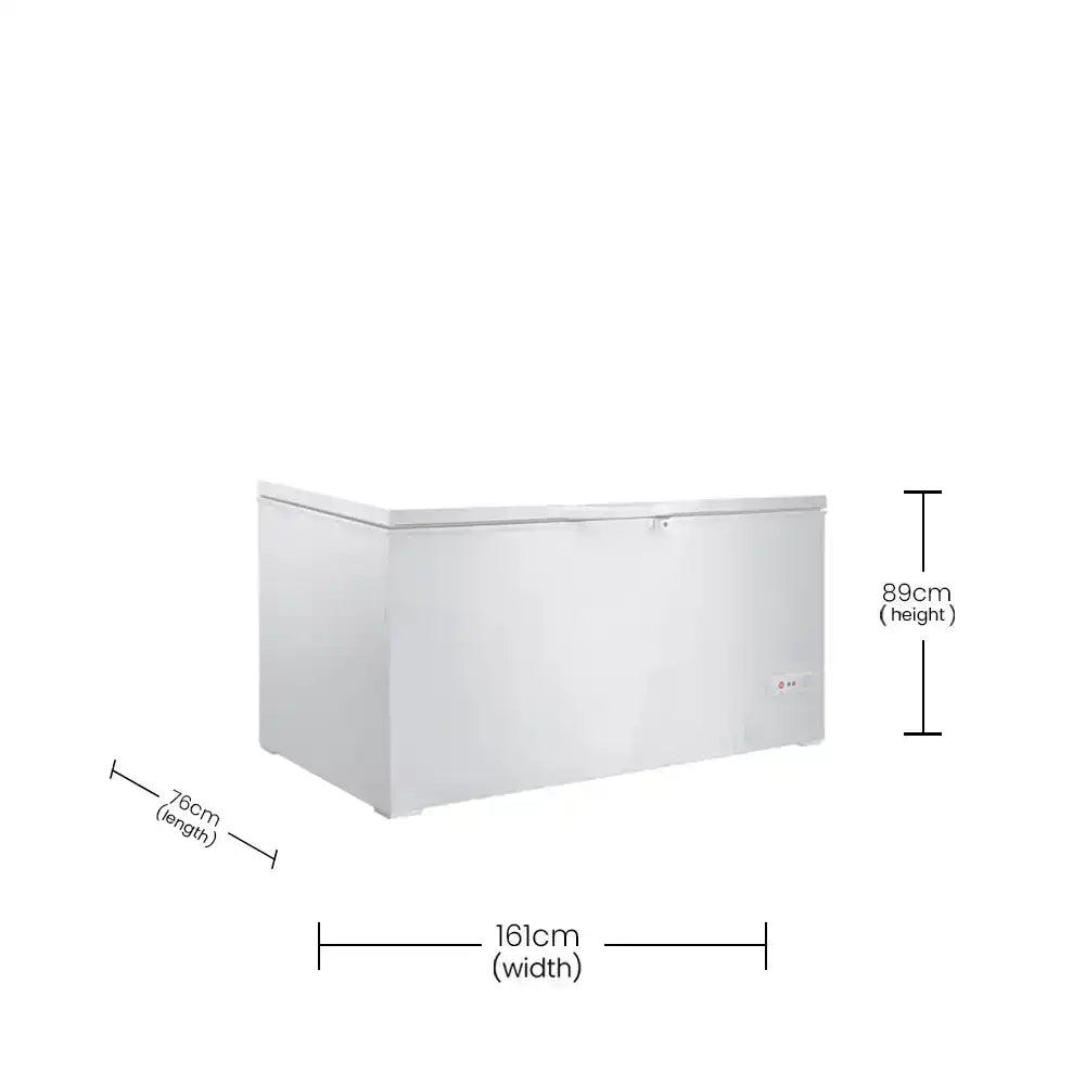 Coldera CL 500 DSL Electric Deep Freezer Single Solid Lid Chest Freezer 479 L, Power 2.25KW, 161 X 76 X 89 cm - HorecaStore