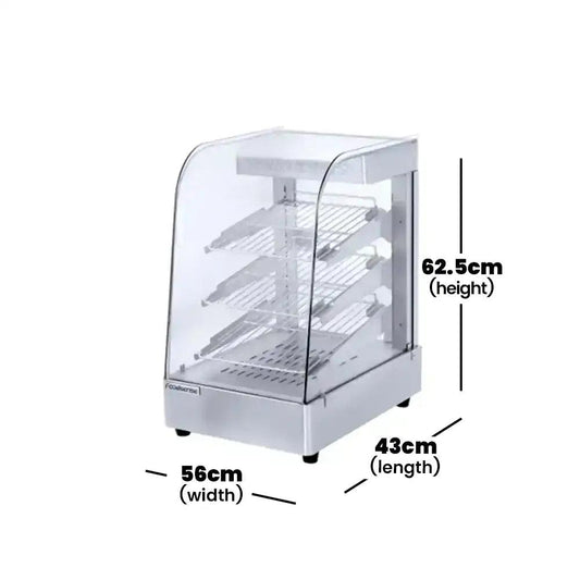 THS HW-861 Electric Counter Top Food Warmer Display Glass Shelf, Power 1.2 KW - HorecaStore