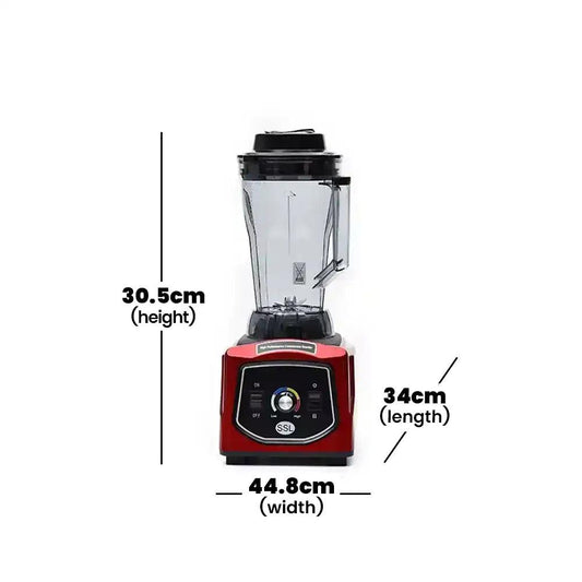 THS 980Red ABS Electric 1680W Blender With Mechanical Control Jar 2.5 L - HorecaStore