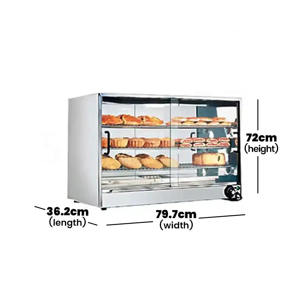 Berjaya FW50 5 Shelves Food Warmer With Internal Light, Power 1560W, 79.7 X 36.2 X 72 cm - HorecaStore