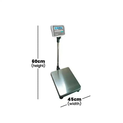 Aczst CTB300 Electronic Scale With Rechargeable Battery 300 KG, 24.8 x 19.7 x 8.3 cm   HorecaStore