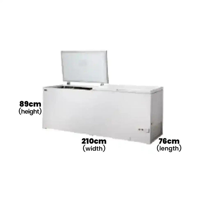 Coldera CL 600 DSL Electric Deep Freezer Single Solid Lid Chest Freezer 655 L, Power 2.25KW, 210 X 76 X 89 cm - HorecaStore