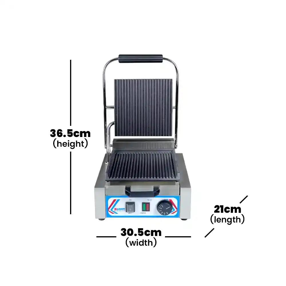 ths pg 811 small panini maker contact grill 1 8 kw 30 5 x 36 5 x 21 cm