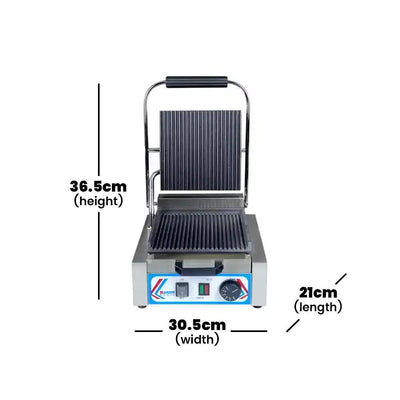 ths pg 811 small panini maker contact grill 1 8 kw 30 5 x 36 5 x 21 cm