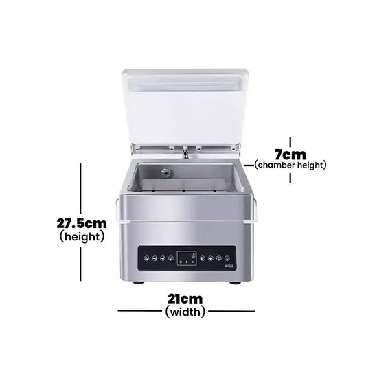 THS HVC-210T Automatic Table Vacuum Packaging Machine 150 W 40.4 x 20.9 x 20.5 cm - HorecaStore