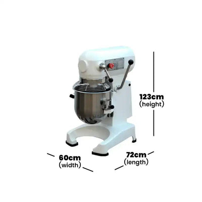 capinox bh60 planetary mixer stainless steel bowl 123 x 72 x 60 cm bowl cap 60 liters max kneading cap 6 kg