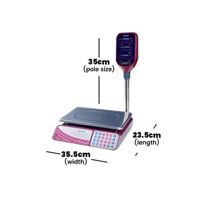 camry acs je11b counter top digital professional price computing scale with rechargeable battery up to 30 kgs weighing capacity 35 5 x 23 5 cm