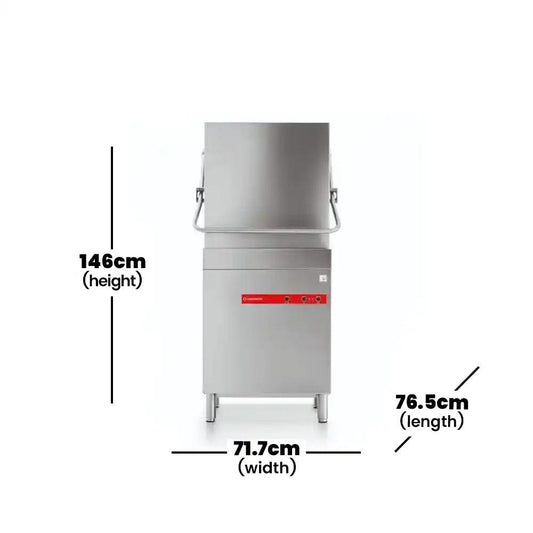 Comenda RC07 Red Line Electric Hood Type Dishwasher Rack, Power 400V/3N/50Hz - HorecaStore