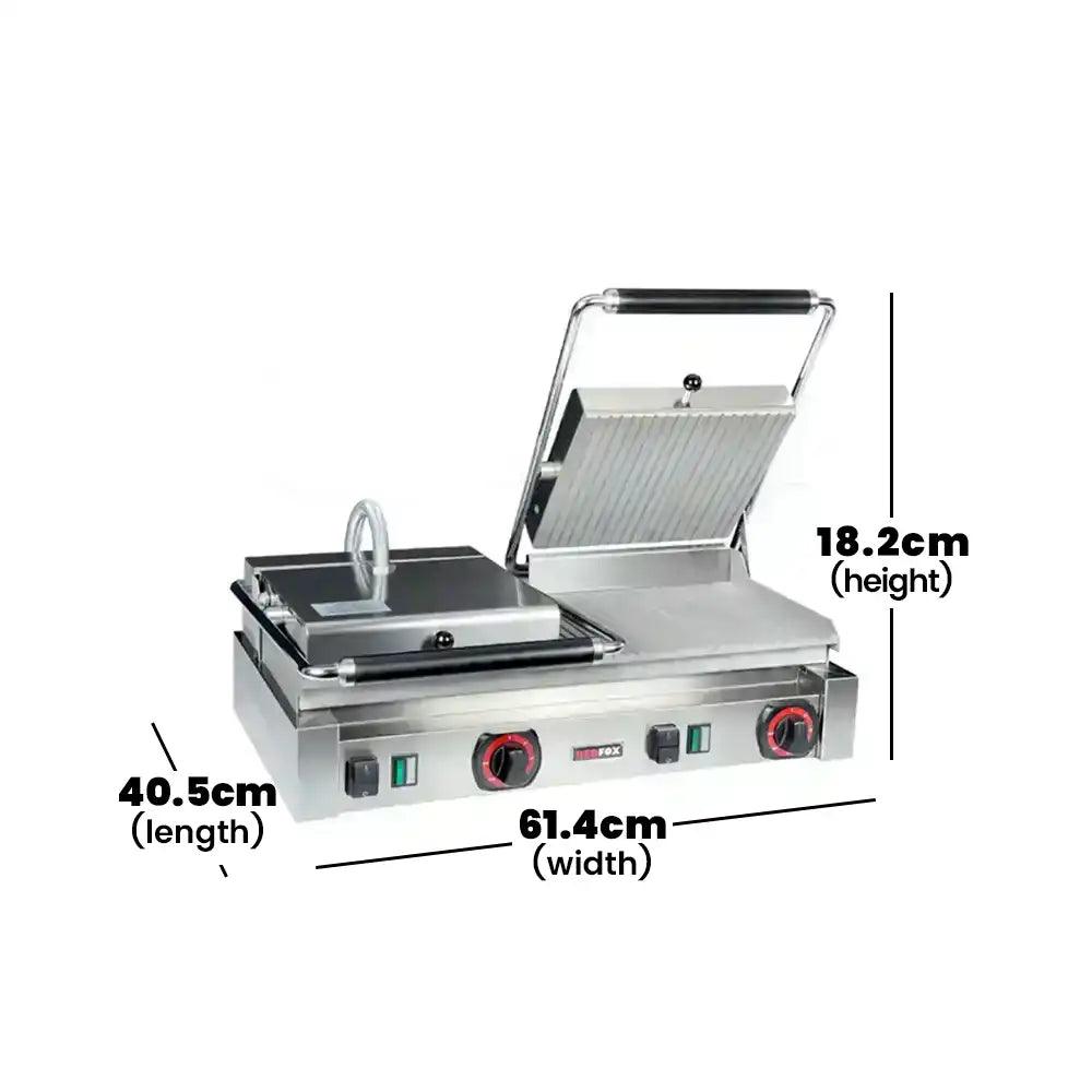 RM Gastro PD 2020R Electric Double Press Contact Grill, Power 1 x 6 kW, 61.4 x 40.5 x 18.2 cm   HorecaStore