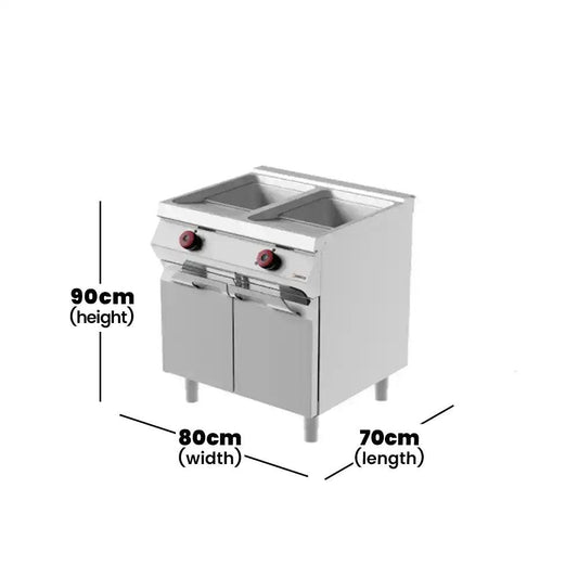Desco FRE72M0 Double Bowl Electric Fryer 2 x 13.5 Liters 21 kW   HorecaStore