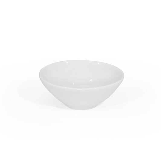Furtino England Delta 6cm/3" White Porcelain Sauce Dish - HorecaStore