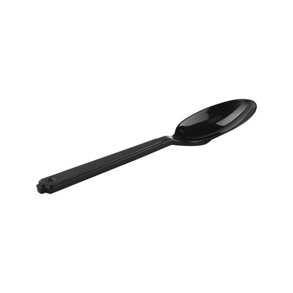 hotpack pp medium duty black plastic spoon medium 3 6x15 5 cm 1000 pcs