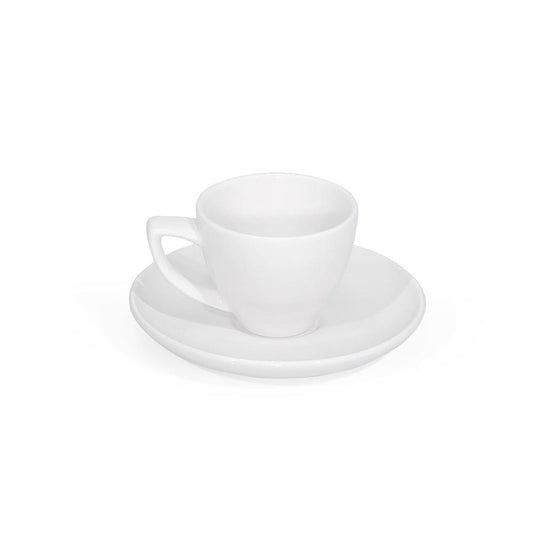 Furtino England Delta 13cm/5" White Porcelain Espresso Saucer - HorecaStore