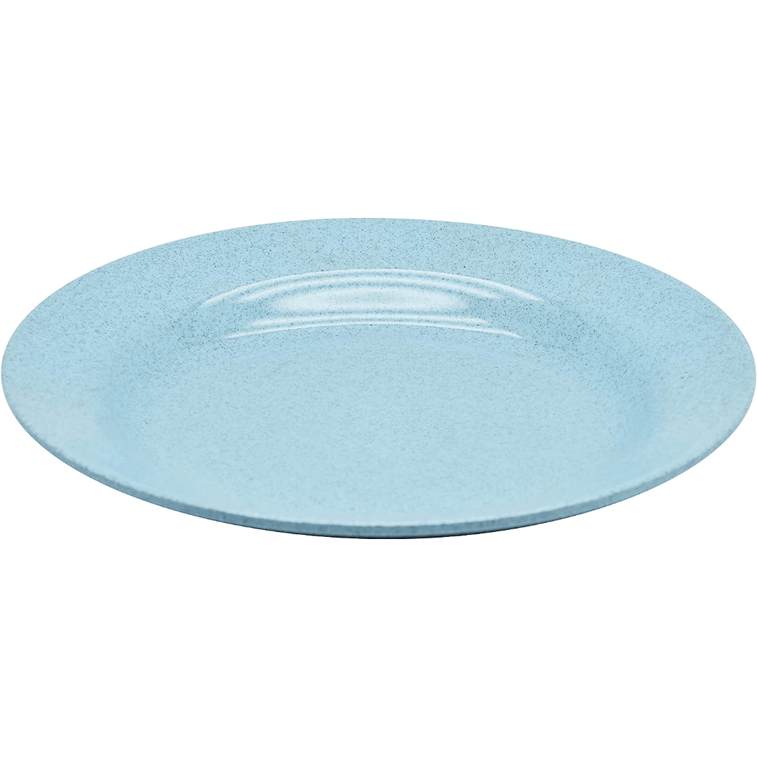 Dinewell 10.5"/26.6CM Melamine Round Rim Soup Plate Blue Speckle 4/Case