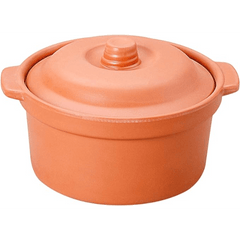 Dinewell 6"/15CM Melamine Round Serving Bowl With Lid Bowl Terracotta