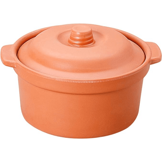 Dinewell 6"/15CM Melamine Round Serving Bowl With Lid Bowl Terracotta