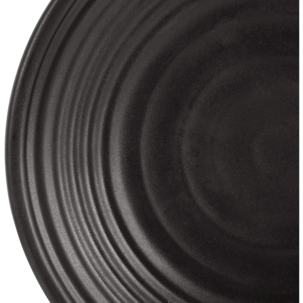 Dinewell 7.5"/19CM Melamine Round Small Plate Black 8/Case