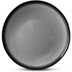 Dinewell Riva 9.5"/24CM Melamine Side Round Plate Grey 6/Case