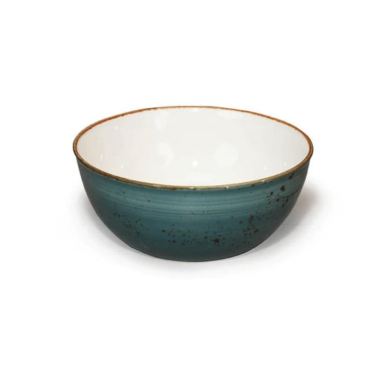 Furtino England Exotic 9"/23cm Blue Porcelain Bowl - HorecaStore