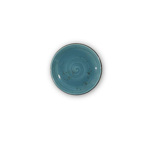 Furtino England Exotic 6"/15cm Blue Porcelain Coupe Plate - HorecaStore