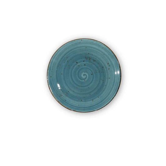 Furtino England Exotic 8"/20cm Blue Porcelain Coupe Plate - HorecaStore
