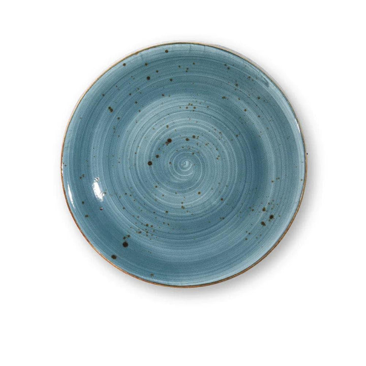 Furtino England Exotic 12"/30cm Blue Porcelain Coupe Plate - HorecaStore