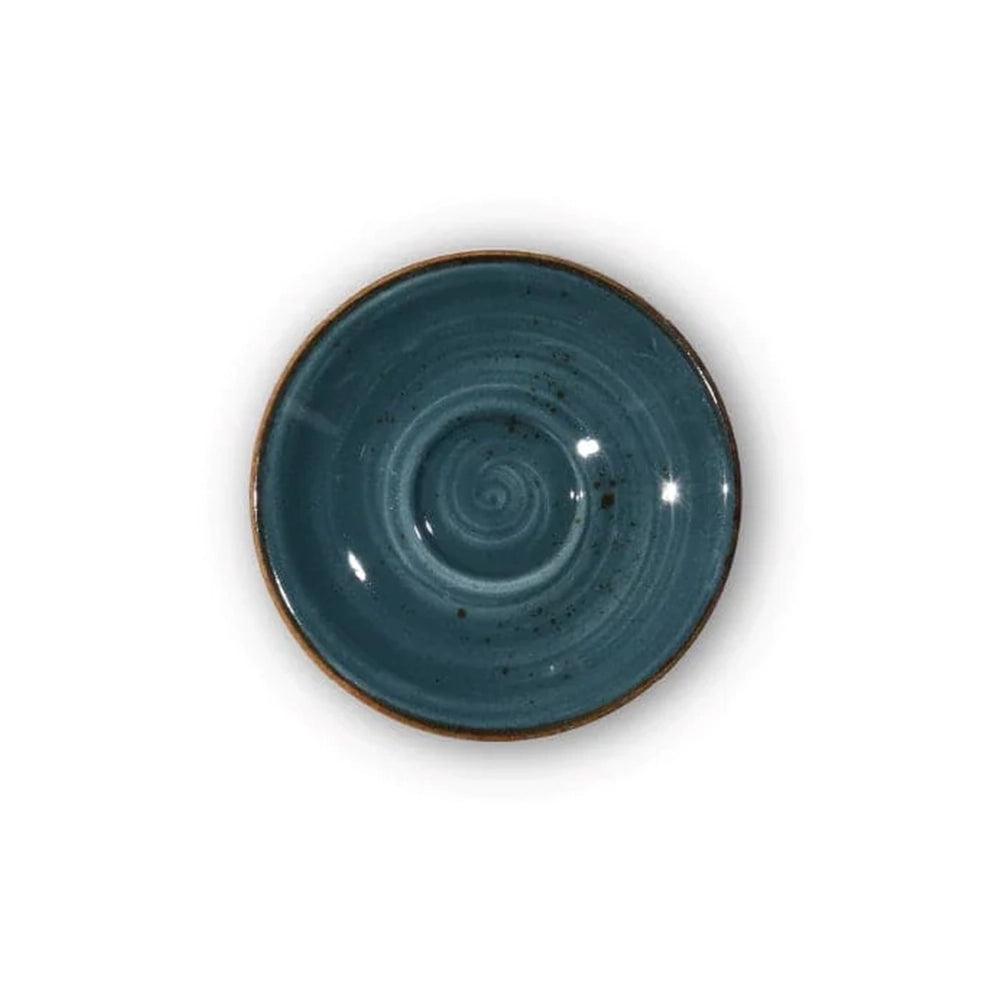 Furtino England Exotic 6"/15cm Blue Porcelain Saucer
