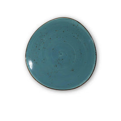 Furtino England Exotic 10.5"/26.5cm Blue Porcelain Triangle Plate