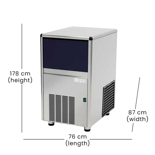 Brice ECP-18A Ice Maker Machine, 320 W, 36 x 40 x 59.5 cm