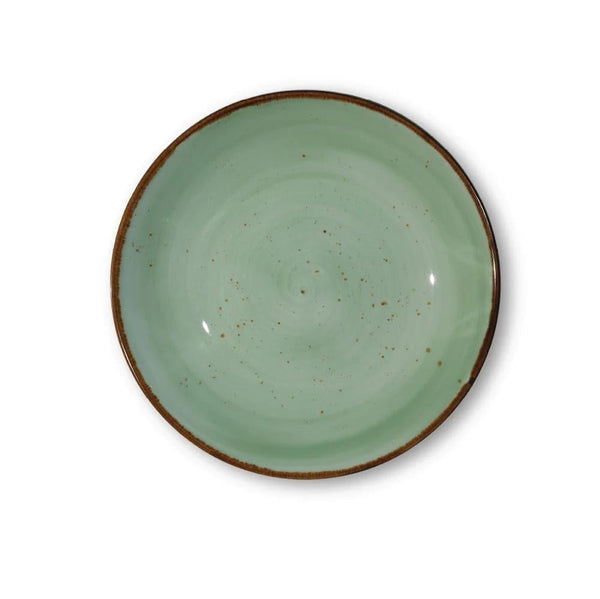 Furtino England Exotic 11"/28cm Green Porcelain Coupe Plate - HorecaStore