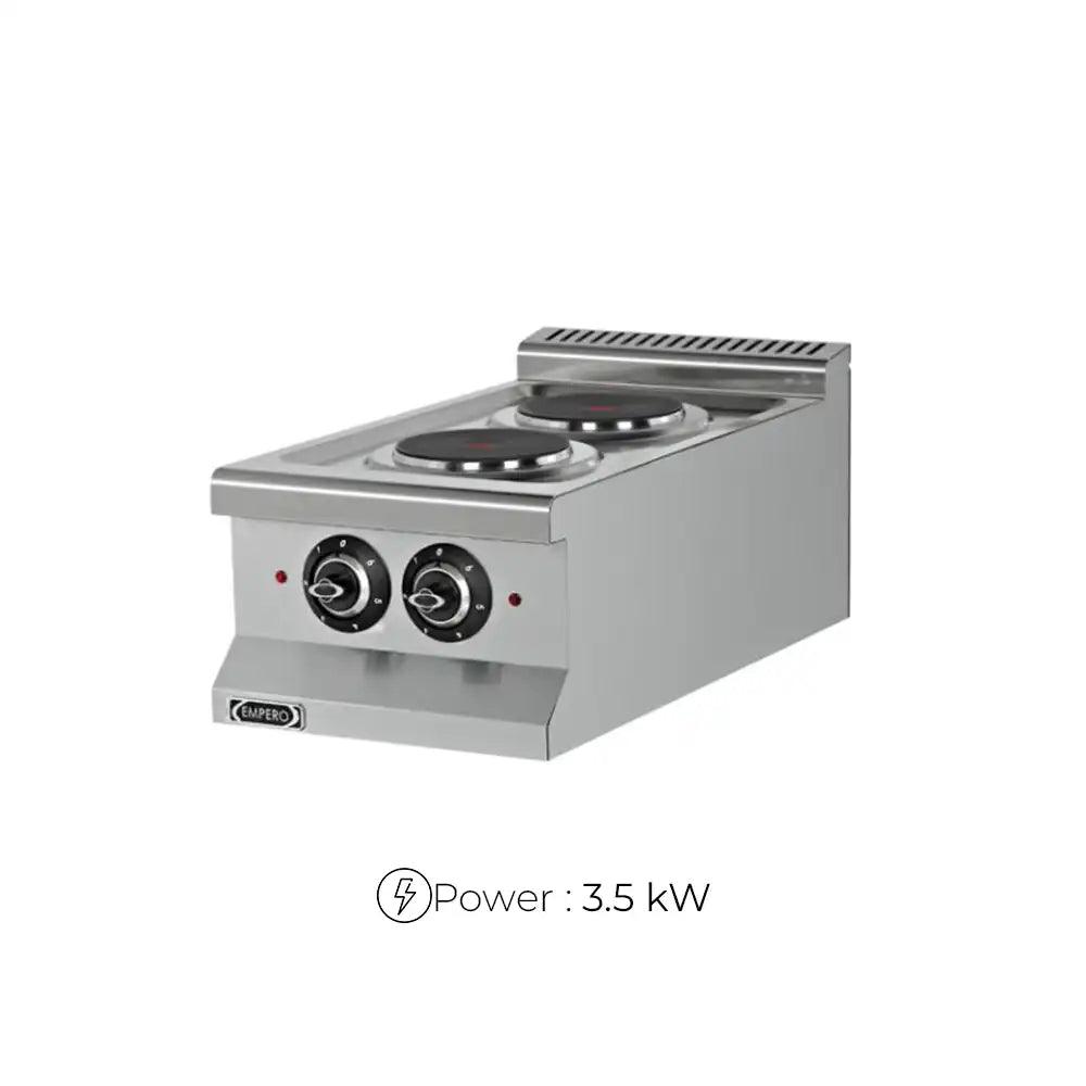 Empero Emp.6ke010-2016 Electrical Cooker 2 Hot Plates 3.5 kW, 40 x 63.5 x 28.5 cm - HorecaStore