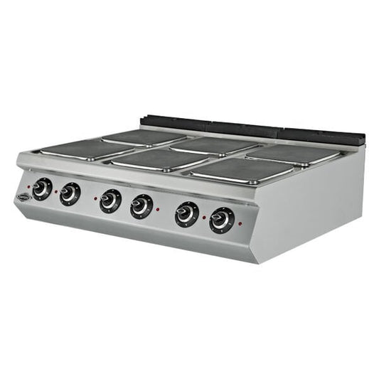 Empero 6 Hot Plate Electric Cooker with Oven, 24 kW, Oven Power 15 kW, 120 x 90 x 85 cm