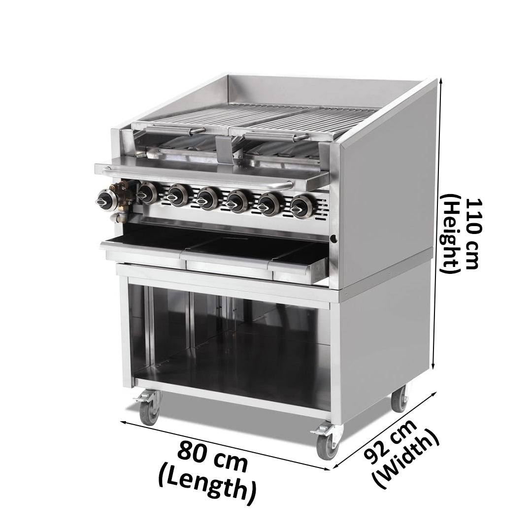 Empero American Gas Basin Grill, 24.2 kW, 80 x 92 x 110 cm