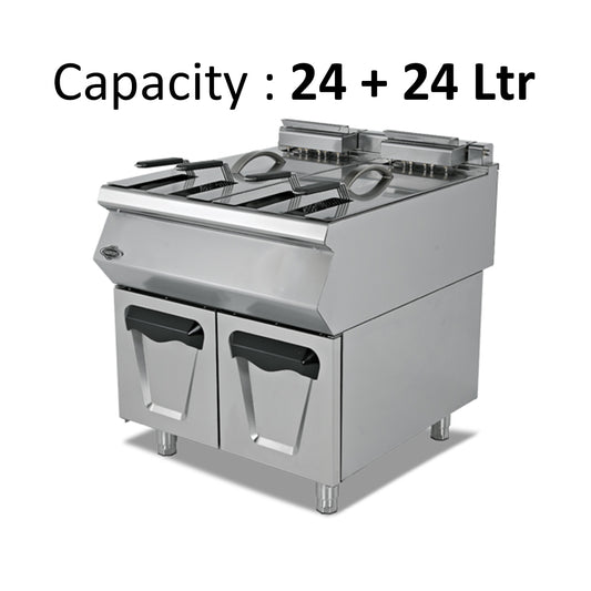 Empero Gas Fryer, 24 + 24 L, 24 kW, 80 x 90 x 85 cm