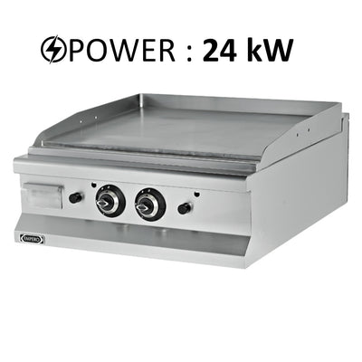 Empero Gas Grill 1/2 Smooth 1/2 Ribbed, 24 kW, 80 x 90 x 85 cm