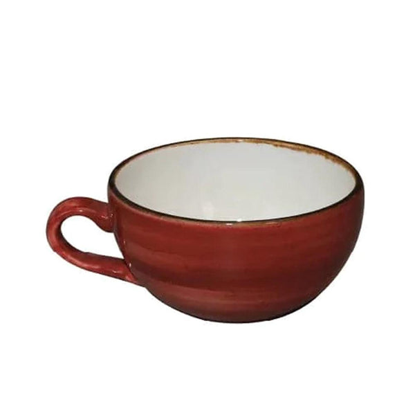 Furtino England Exotic 32cl/11oz Red Porcelain Cappucino Cup - HorecaStore