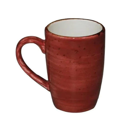 Furtino England Exotic 30cl/10.5oz Red Porcelain Mug - HorecaStore