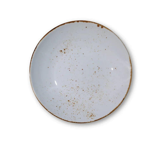 Furtino England Exotic 12"/30cm White Porcelain Coupe Plate - HorecaStore