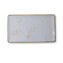 Furtino England Exotic 7.5"x13"/19x33.5cm White Porcelain Rectangle Plate