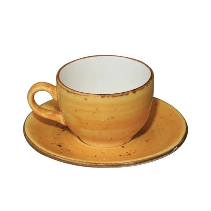 Furtino England Exotic 8oz/23cl Porcelain Cup Yellow - HorecaStore